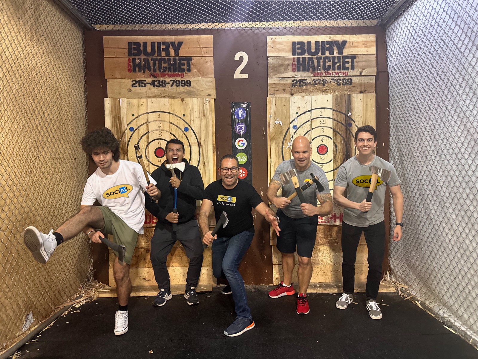 Sociail team members at a team outing